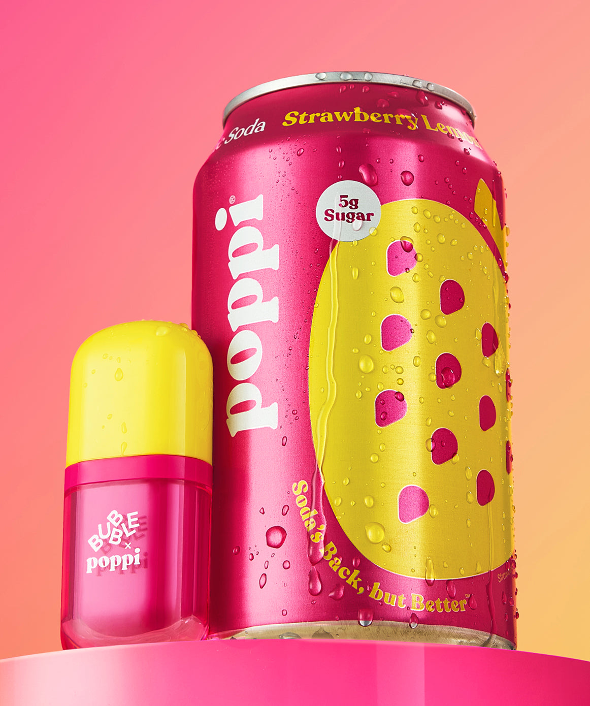 Bubble x poppi: Talk Back Strawberry Lemon